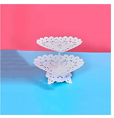 Kuchenständer ServierStänder Herzförmiger Kuchen-Snack-Stand Dessert Stand Display Ständer Esstisch Geburtstagsfeier Layout kreativer Square Obstteller for die Hochzeit der Ladenfamilie Tortenständer