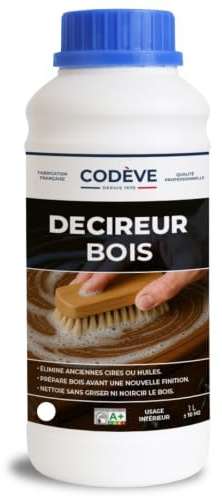 Decireur - Codeve Bois - 1L - Intérieur - Pour Le Décapage De La Cire, Huile Ou Graisse Sans Noircir Le Bois.