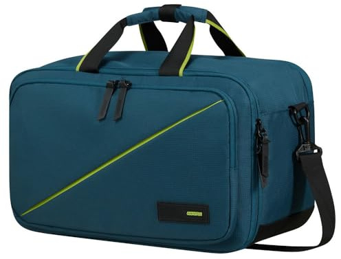American Tourister Take2Cabin - Borsa da viaggio 3 vie Ryanair, 40 cm, 25 L, Blu (Harbor Blue)