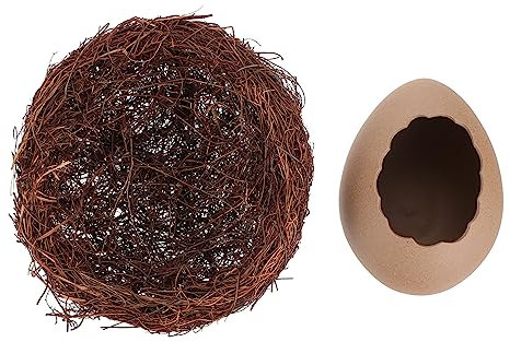 Parliky Realistischer Vogel-pflanztopf Keramik-vogelvase Eierschalen-blumentopf Natürliches Design