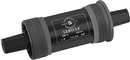 HESHUWEN Movimento Centrale Perno Quadro 1 Pezzo Bici Movimento Centrale Cuscinetto Sostituzione Bicicletta Movimento Centrale filettato Accessori for Biciclette Parti Movimento Centrale MTB(113mm)