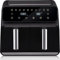 BAKAJI Friggitrice ad Aria XXL con Doppio Cestello, Airfryer Senza Olio con Display Touch e 2 Cestelli, Air Fryer con Programmi e Timer Preimpostati per Cuocere, Cucinare Sano (8 Litri)