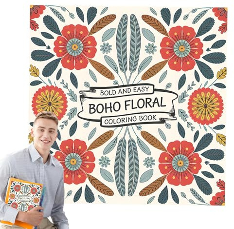 Niesel Libro de colores para adultos, libros para colorear - Libro de estrés portátil divertido | Aumenta tu Drawing Toy, Easy Mindfulness Journal para adolescentes, mujeres, hombres