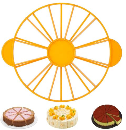 MITUMORMOR Kuchenteiler Tortenschneider, Tortenteiler 10/12 Stücke, Verstellbar Kunststoff Tortenteiler Zum Schneiden von 10/12 Gleichen Tortenstück, Küche Kuchen Gadget