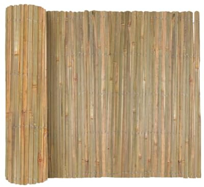 JUANIO Canisse en Bambou, Brise-Vue clôture de Jardin décorative extérieure, Couverture de Protection Contre Le Vent et Le Soleil - Hauteur 100 x Longueur 300 cm