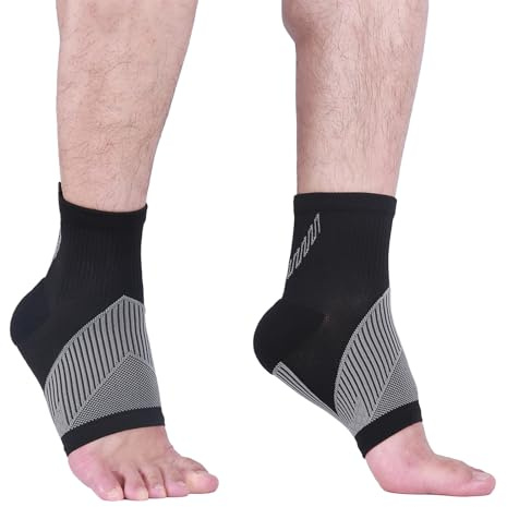 NuCamper Cavigliera Ortopedica Distorsione Donna/Uomo, Stabilizza l'articolazione ei muscoli, Traspirante Elastica, Tutore Caviglia per Danni Ai Legamenti Caviglies Deboli Tendinite Di Achille Artrite