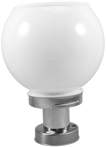 Tofficu Farolas Solares Esféricas Para Pilares Exteriores Led, Certificación Ip65, Impermeables y Solares, Lámparas Para Jardín y Patio, 1 Unidad, Iluminación Nocturna Automática