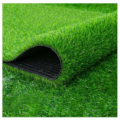 GAOBINGB Gazon Artificiel synthétique réaliste de 3 pi x 5 pi, Gazon épais pour Animaux de Compagnie, Hauteur de Poils de 20 mm, sous-Couche de Gazon Artificiel Naturel pour intérieur et extérieur (t