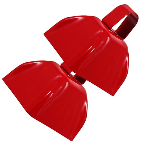 Toddmomy 2pièces Cloches De Vache Décoratives Métal avec Poignée pour Événements Et Décoration Intérieure