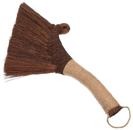 Yardenfun Scopa Mano Vietnamita in Paglia Morbida Spazzola Compatta per Pulizia Casa Spazzola Protettiva per Superfici Delicate per Scrivania e Garage