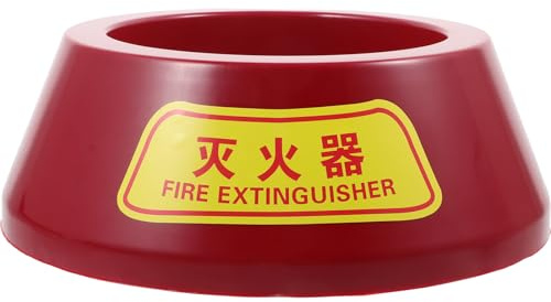 OATIPHO Soporte de Suelo para Extintor de Incendios de 3-5 Kg Base Plástica Resistente para Extintor de Polvo Soporte Antideslizante para Almacenamiento Seguro en Hogar y Oficina