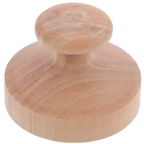 MAGICLULU Prensa de Masa de Madera 6 Cm para Tortillas y Tacos, Molde Plano para Hacer Galletas y Pan, Herramienta Multiusos para Cocina y Repostería, Fácil Limpieza, Uso Doméstico