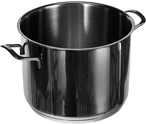 H&H Inox Elodie Fondo Induzione Cm22 Lt6,5 Pentole E Preparazione Cucina, Acciaio Inossidabile, Argento, 22 cm