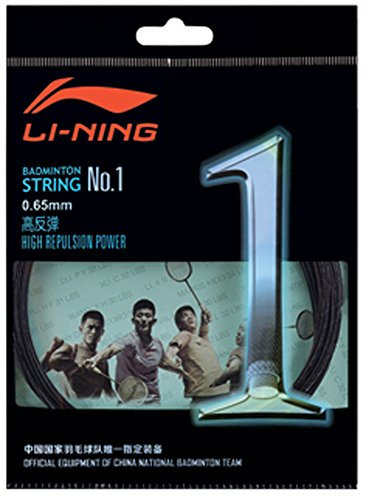 LI-NING No.1-10 M Set Schwarz - Badmintonsaite, Badmintonstring