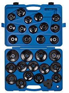 KING TONY 9AE6-9345 Ölfilterschlüssel-Set, 93 mm, 45 Rillen