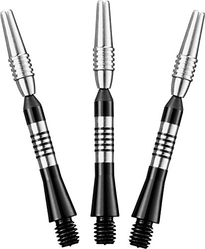 Viper Jungfer Yukon Aluminium Dart Schaft: Zwischen (INB), schwarz, 3 Stück