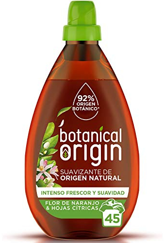 Botanical Origins Suavizante para ropa ecológico apto para pieles sensibles, Fragancia Flor de Naranjo y Hojas Cítricas - 50 lavados
