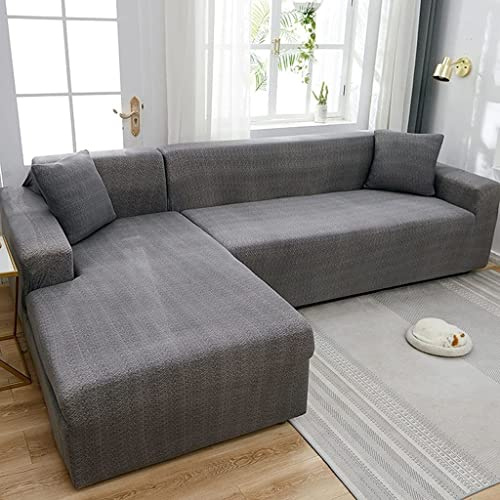 Couchbezug L Form 1/2/3/4 Sitzer,（L-förmiges Ecksofa Sofabezug sollte Zwei kaufen）L-förmiges Ecksofa mit elastischem elastische Stretch Sofa Überwürfe ( Color : J , Size : 4-Sitzer (235-300 cm) )