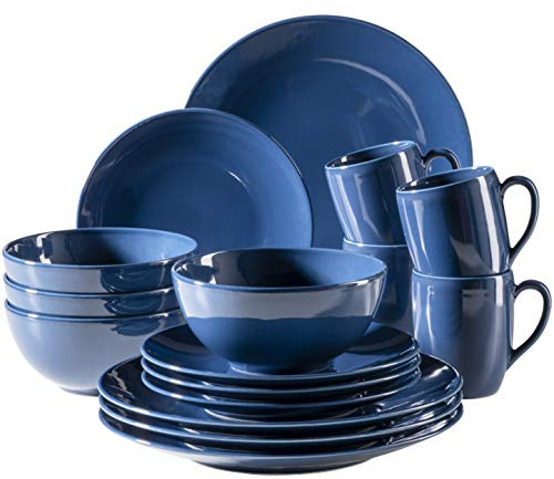 Mäser Vajilla de cerámica Ossia Basic azul oscuro