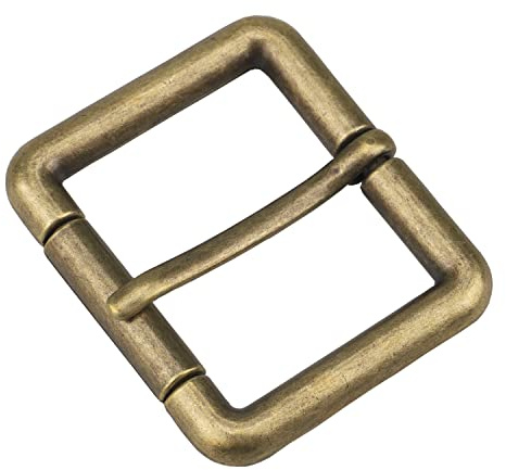 McFanBe Bältesspänne 28 mm till 38 mm enkelt spetsat fyrkantigt bältesspänne för kvinnor män ersättning läderbälte, Spänne11, 40mm