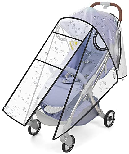 Universal-Regenschutz für Kinderwagen mit wasserdichtem Nylon-Reißverschluss, passend für die meisten Kinderwagen und Buggys