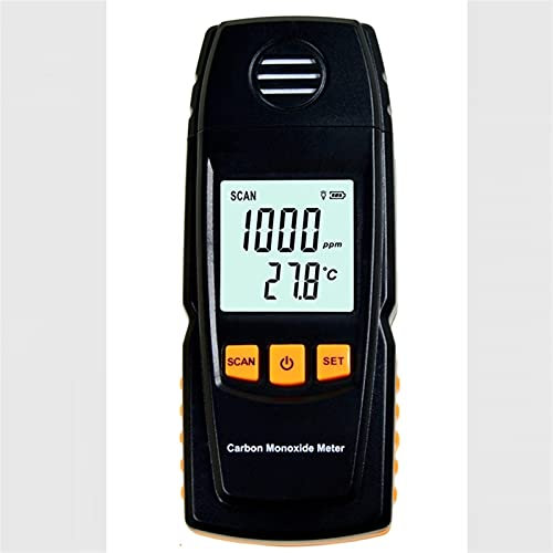 ,Detectores de Gases Medidor de monóxido de Carbono Digital Portátil de Alta precisión CO Monitor DE Gas Detector DE Doctor 0-1000PPM Prueba DE FUGAJE DE Gas INDICACIÓN DE Alarma
