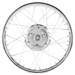 2x Speichenrad 1.50 x 16 Zoll Stahlfelge und Speichen verchromt Simson S50, S51, S70, S53, S83, KR51, SR4