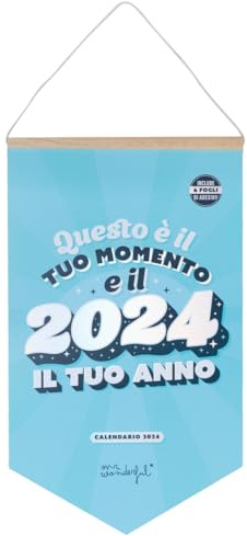 Mr.Wonderful - Wandkalender 2024 - Das ist deine Zeit und 2024 dein Jahr 42,4 x 1,2 x 24