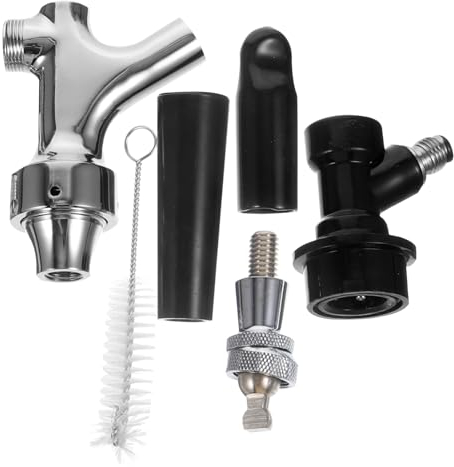 NAMOARLY Beer Dispenser Tap Stainless Steel Beer Faucet Keg Tap with Sealing Simple Structure Easy to Clean Carry