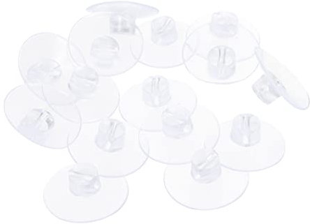 Amosfun Suction Cable Clips Cord Organizer 4.3cm Flat Top Open Type Suction Cup Wire Holder for Home Wall Cable Management 20pcs