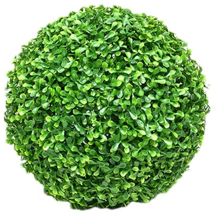 Sfere topiarie artificiali Bosso verde Buxus Erba Pianta Topiaria Palla, Sfere di bosso finte, Resistente ai raggi UV Piante finte Palline decorative, Sfere da giardino Sfere da giardino