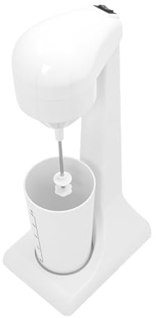 vinnyooc 500ml Mixeur Électrique, Milkshake Maker, Mixeur de Boissons Deux Vitesses Lait Milkshakes Café pour Maison Cafés Restaurants (Blanc)