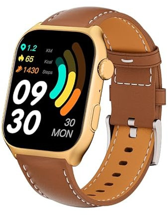 GTS7-Pro Women’s & Men’s Smartwatch for Android & IOS – 2” HD Touch Screen – Built-in Bluetooth, GPS & Alexa Technology – IP67 Waterproof – Health & Fitness Tracker: 100 Sport Modes – 5 Color straps