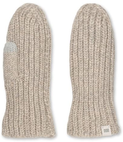UGG Chunky Rib Mitten, hellgrau, Gr. -