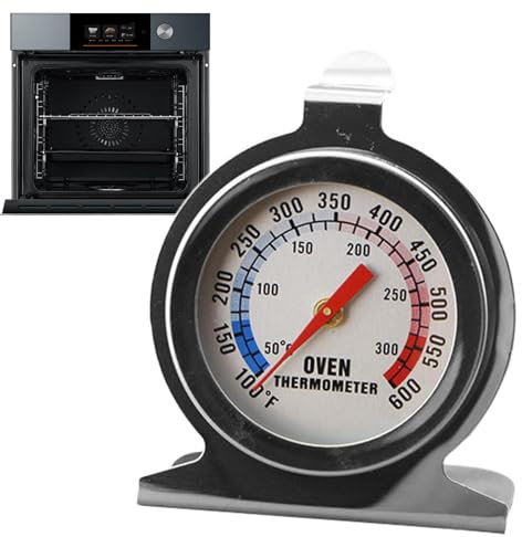 Stainless Steel Oven Temperature Gauge, Standing Temperature Meter for Accurate Cooking, User Friendly Design for Barbecue, Picnic, and Home Kitchen Use, Heat Resistant and