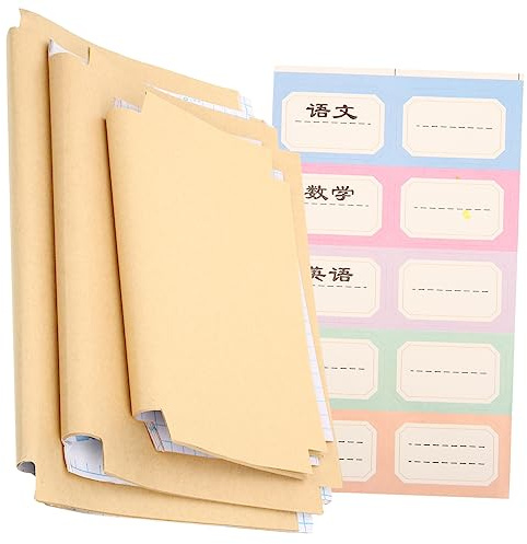 DIYEAH 30blätter Selbstklebende Buchumschläge Aus Kraftpapier in Verschiedenen Zum Einbinden Von Lehrbüchern Und Planern Wiederverwendbar Und Haltbar