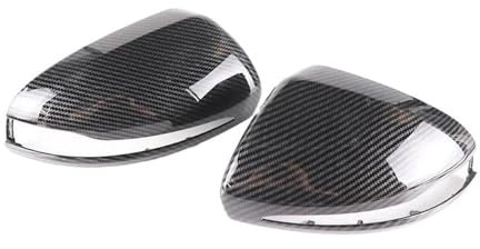 Spiegelkappen Seitliche Rückspiegel-Abdeckkappen Für C GLC S E Klasse W205 X253 W222 W213 W238 LHD Ersatz Carbon Schwarz Seitenspiegel Abdeckkappen(Carbon pattern-1)