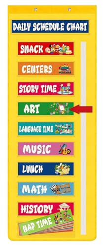 Stundenplan im Taschenformat | Taschenkalender für das Klassenzimmer | Kalenderorganisation für Unterricht Lernen visuelles Management Lehrer Sonderpädagogik Morning Circle Home Dayc