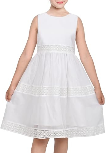 Sunny Fashion Robe Fille Bleu Fleur Imprimer