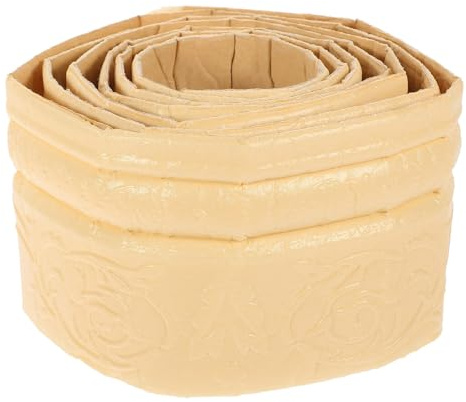 Operitacx Battiscopa Autoadesivo 3d Beige in Pu, Bordo Parete per Casa
