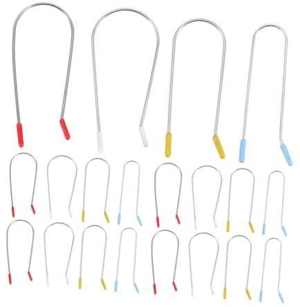 TOPPERFUN 32 Pcs Hot Roller Securing Clips Replacement for Electric Hair Curlers Assorted Sizes 1.9cm to 3.81cm Hair Curler Pins for Styling and Curling at Home Or Salon