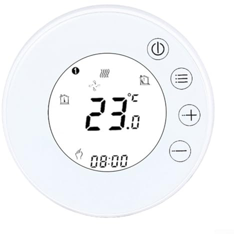 Termostato inteligente con pantalla táctil WiFi, control con sonda para aplicación Tuya Calefacción de suelo eléctrico de agua Caldera montada en la pared Termostato inteligente(3)