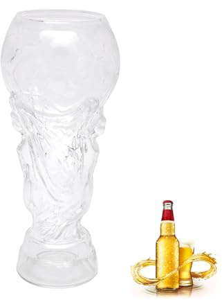 Tutamaz Juego de vasos de cerveza, vasos de cerveza, juego de vasos de cerveza, jarras de cerveza para congelador, regalos para hombres, cerveza, cócteles, bebidas, fiesta de fútbol (transparente C