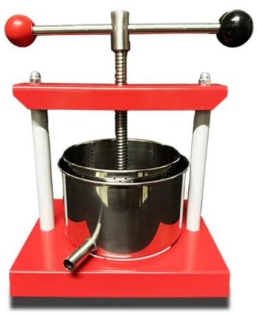 MagiDeal Manual Press Fruit Press Juice Press Cider Press Featuring Stainless Steel Basket And Spout Sturdy Base And Columns suitable for home juicing small kitchens food processing