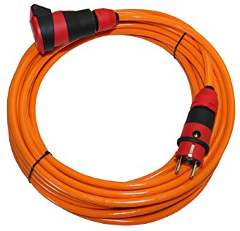 Verlängerungskabel Stromkabel Schuko-Ultra Pro Elektrokabel Schutzkontakt mit Powerlight H07BQ-F 3X2,5mm² Polyurethanleitung Vollpur-Premium Außenbereich 30m