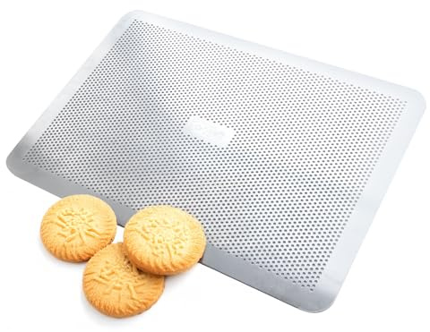 Gobel - Perforerad bakplåt utan kant - aluminiumplåt - 30 x 40 cm - tillverkad i Frankrike