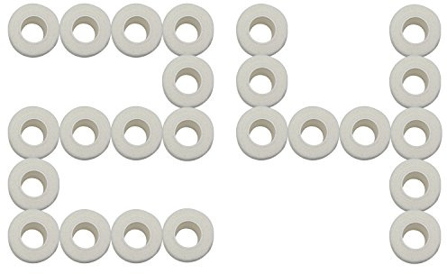 STpro Selbstklebender Verband Tape Fixierverband Selbsthaftende Bandage Tape Haftbandage 5cm x 24 Stück Weiß Cohesive Bandage Selbstklebende Binden Verband Elastischer Verbände Kohäsiv Bandagen Pferd