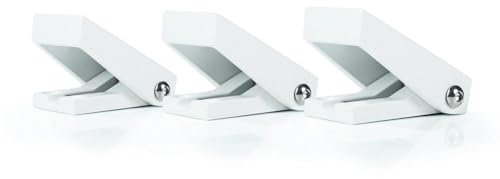 Cale de sécurité pour fenêtre aimantée - Résistance à plus de 2 tonnes - Sécurité de vos fenêtres, serrures, verrous de sécurité - Protection contre les cambriolages, blanc