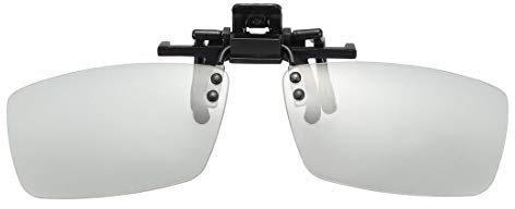 Polarized Clip-on 3D-Brillen für Movies/Cinema/Passive 3D-TVs, kompatibel mit Reald Cinema 3 Stück
