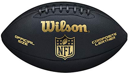 Wilson American Football NFL Limited, Mischleder, Offizielle Größe, Schwarz/Gold, WTF1709ID